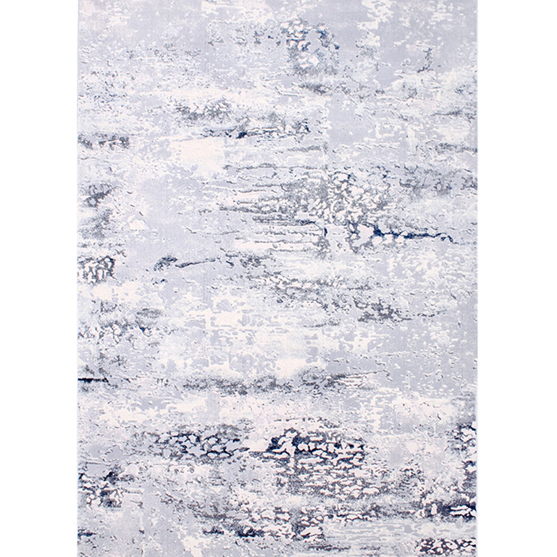 Nordic Living Room Rug Multi Colored Abstract Printed Indoor Rug Cotton Blend Anti-Slip Backing Pet Friendly Carpet Gray-White Clearhalo 'Area Rug' 'Rug' 2301431