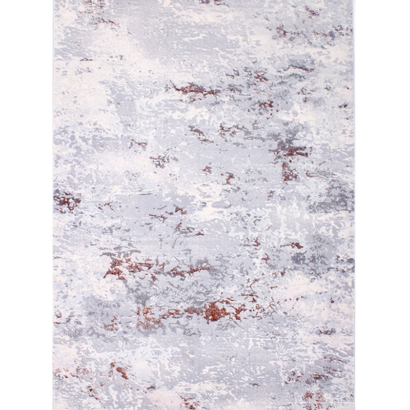 Nordic Living Room Rug Multi Colored Abstract Printed Indoor Rug Cotton Blend Anti-Slip Backing Pet Friendly Carpet Gray-Khaki Clearhalo 'Area Rug' 'Rug' 2301432
