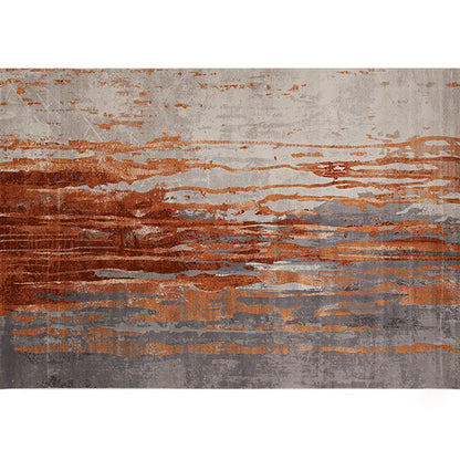 Calming Living Room Rug Multi Colored Abstract Printed Indoor Rug Polyster Anti-Slip Backing Pet Friendly Area Carpet Red Brown Clearhalo 'Area Rug' 'Rug' 2301439