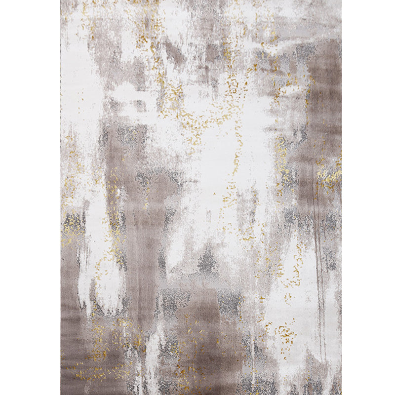 Casual Multi Colored Modern Rug Polypropylene Abstract Print Area Carpet Non-Slip Backing Pet Friendly Rug for Parlor Dark Gray Clearhalo 'Area Rug' 'Rug' 2301457