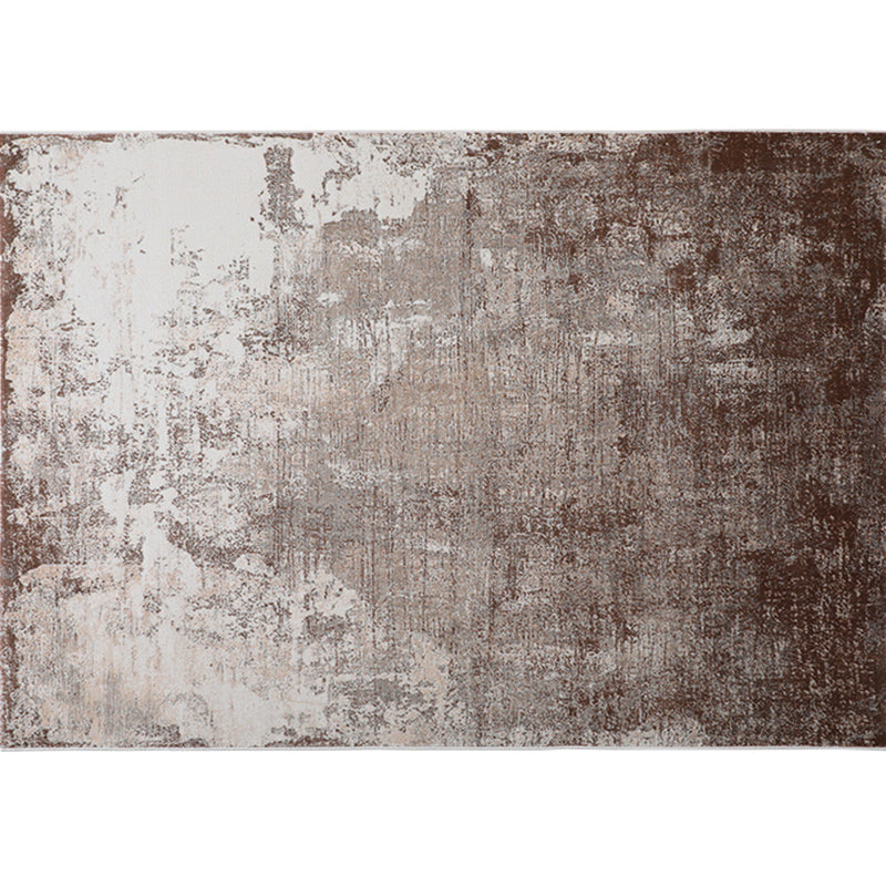 Comfort Living Room Rug Multi Colored Abstract Printed Indoor Rug Cotton Blend Non-Slip Backing Easy Care Area Carpet Red Brown Clearhalo 'Area Rug' 'Rug' 2301464