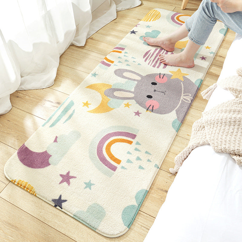 Relaxing Kids Room Rug Multi Color Plant Patterned Indoor Rug Polyster Non-Slip Backing Easy Care Carpet Grey Clearhalo 'Area Rug' 'Rug' 2301538