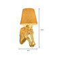 Metal Horse Head Sconce Lighting Classical 1 Light Indoor Wall Mounted Lamp in Gold, 8.5"/12" W Clearhalo 'Wall Lamps & Sconces' 'Wall Lights' Lighting' 230302
