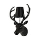 Elk Restaurant Wall Lamp Traditional Resin 1 Light Black/Pink/Blue Sconce Light Fixture with Glass Shade Clearhalo 'Wall Lamps & Sconces' 'Wall Lights' Lighting' 230364
