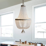 White Gourd Empire Chandelier Nordic Crystal 3 Bulbs Hanging Ceiling Light for Living Room Clearhalo 'Ceiling Lights' 'Chandeliers' Lighting' options 230568