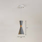 Hourglass Pendant Light Fixture Nordic Metallic 1-Light Bedside Hanging Ceiling Light Grey Clearhalo 'Ceiling Lights' 'Pendant Lights' 'Pendants' Lighting' 2307381_2b47fa43-b427-411c-9f48-4621403035a0