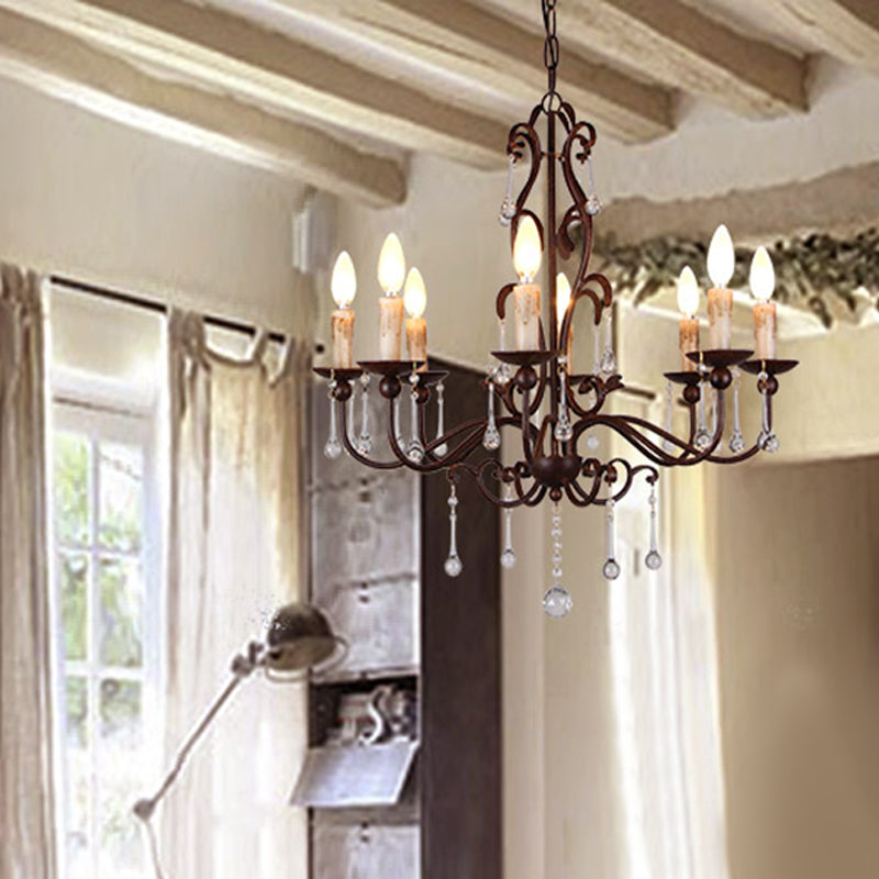Modernism Sputnik Ceiling Chandelier Crystal 6/8 Heads Hanging Light Fixture in Black for Bedroom 8 Black Clearhalo 'Ceiling Lights' 'Chandeliers' Lighting' options 230742_3131c43c-4255-4969-8016-0e81b96484fb