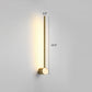 Swivelable Stick Wall Sconce Lighting Minimalist Metal Bedside LED Wall Mount Light Gold 23.5" Warm Clearhalo 'Cast Iron' 'Glass' 'Industrial' 'Modern wall lights' 'Modern' 'Tiffany' 'Traditional wall lights' 'Wall Lamps & Sconces' 'Wall Lights' Lighting' 2307868