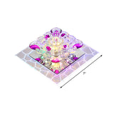 Clear Flower Crystal Square Spotlight Modern Stainless Steel LED Flush Mount Ceiling Light for Aisle Clearhalo 'Ceiling Lights' 'Close To Ceiling Lights' 'Close to ceiling' 'Flush mount' Lighting' 2308026