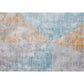 Casual Decoration Rug Multi Colored Abstract Pattern Indoor Rug Cotton Blend Anti-Slip Backing Pet Friendly Carpet Gray-Blue Clearhalo 'Area Rug' 'Rug' 2308927