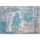 Casual Decoration Rug Multi Colored Abstract Pattern Indoor Rug Cotton Blend Anti-Slip Backing Pet Friendly Carpet Dark Blue-Gray Clearhalo 'Area Rug' 'Rug' 2308929
