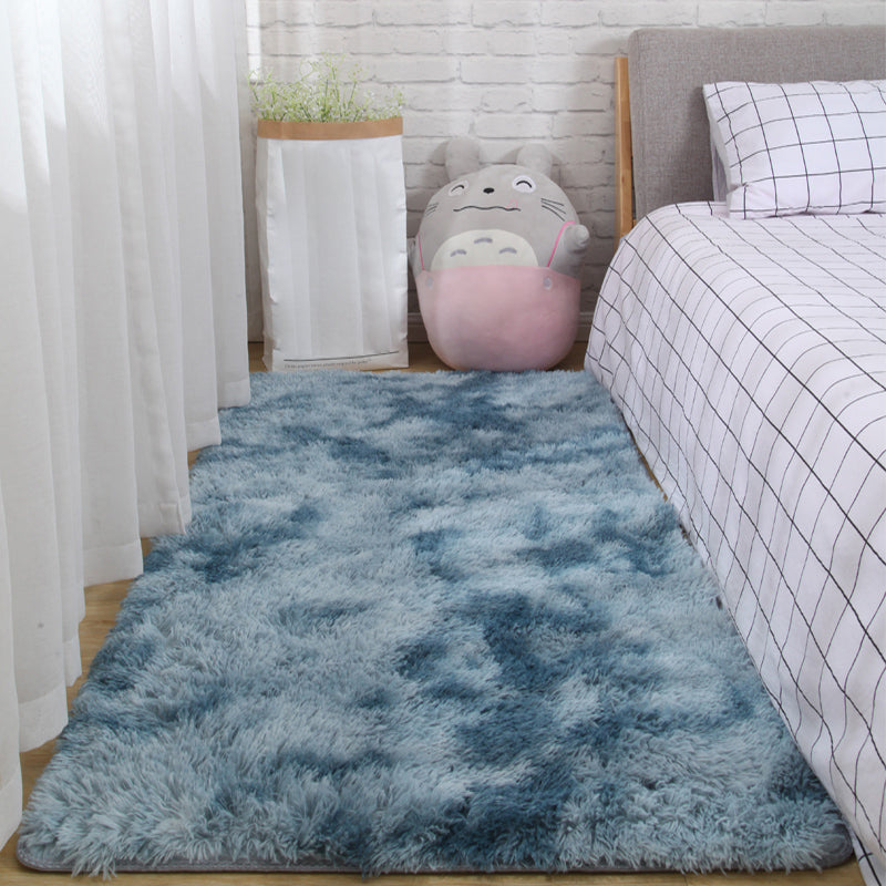 Casual Decoration Rug Multi Colored Ombre Area Carpet Polypropylene Pet Friendly Easy Care Indoor Rug Peacock Blue Clearhalo 'Area Rug' 'Casual' 'Rugs' Rug' 2309052