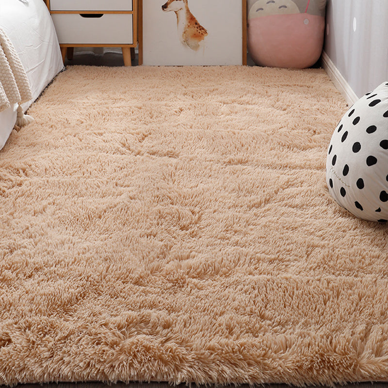 Relaxing Bedroom Rug Multi Colored Solid Color Indoor Rug Pet Friendly Easy Care Washable Area Carpet Clearhalo 'Area Rug' 'Casual' 'Rugs' Rug' 2309067