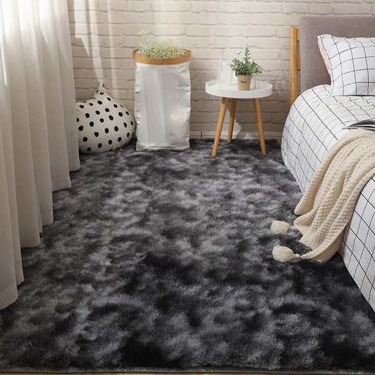 Relaxing Bedroom Rug Multi Colored Solid Color Indoor Rug Pet Friendly Easy Care Washable Area Carpet Dark Gray Clearhalo 'Area Rug' 'Casual' 'Rugs' Rug' 2309071