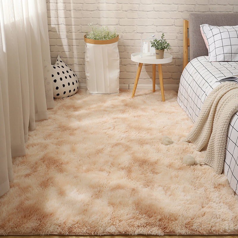 Relaxing Bedroom Rug Multi Colored Solid Color Indoor Rug Pet Friendly Easy Care Washable Area Carpet Camel Clearhalo 'Area Rug' 'Casual' 'Rugs' Rug' 2309073