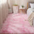Relaxing Bedroom Rug Multi Colored Solid Color Indoor Rug Pet Friendly Easy Care Washable Area Carpet Pink-White Clearhalo 'Area Rug' 'Casual' 'Rugs' Rug' 2309075