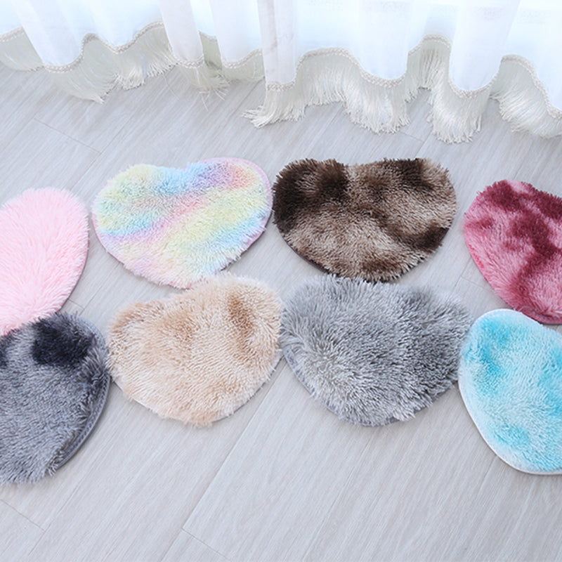 Contemporary Bedroom Rug Multi Colored Solid Color Indoor Rug Polyster Non-Slip Backing Pet Friendly Area Carpet Clearhalo 'Area Rug' 'Casual' 'Rugs' Rug' 2309088