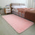Contemporary Bedroom Rug Multi Colored Solid Color Indoor Rug Polyster Non-Slip Backing Pet Friendly Area Carpet Pink Clearhalo 'Area Rug' 'Casual' 'Rugs' Rug' 2309094