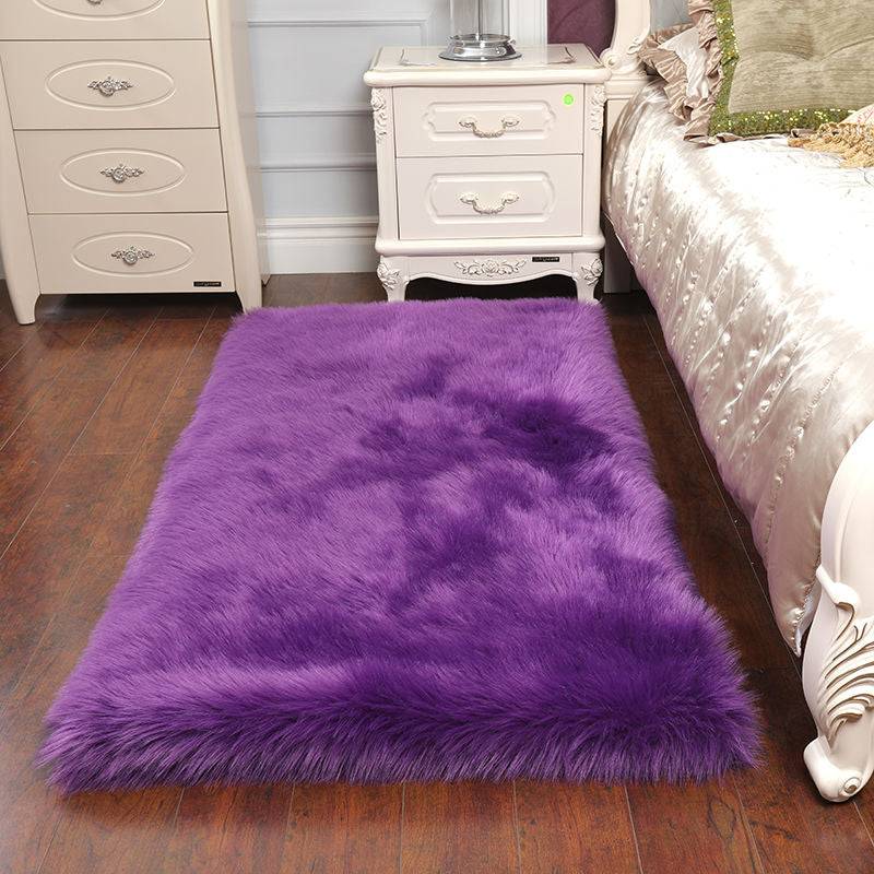 Minimalist Bedroom Rug Multi Color Solid Color Indoor Rug Polypropylene Non-Slip Backing Pet Friendly Area Carpet Clearhalo 'Area Rug' 'Casual' 'Rugs' Rug' 2309107