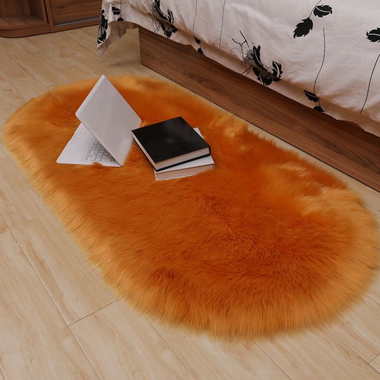 Novelty Bedroom Rug Multi Colored Solid Color Indoor Rug Polypropylene Pet Friendly Washable Easy Care Carpet Dark Camel Clearhalo 'Area Rug' 'Casual' 'Rugs' Rug' 2309117