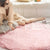 Relaxing Solid Color Rug Multi Colored Polyster Indoor Rug Pet Friendly Easy Care Washable Carpet for Bedroom Pink Clearhalo 'Area Rug' 'Casual' 'Rugs' Rug' 2309145
