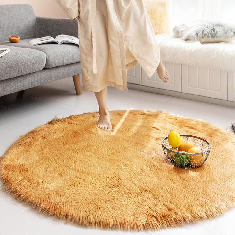 Relaxing Solid Color Rug Multi Colored Polyster Indoor Rug Pet Friendly Easy Care Washable Carpet for Bedroom Coffee Clearhalo 'Area Rug' 'Casual' 'Rugs' Rug' 2309146