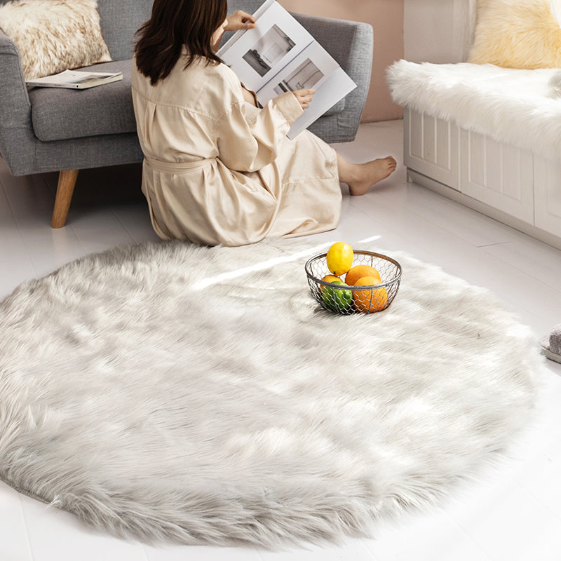 Relaxing Solid Color Rug Multi Colored Polyster Indoor Rug Pet Friendly Easy Care Washable Carpet for Bedroom Clearhalo 'Area Rug' 'Casual' 'Rugs' Rug' 2309147