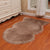 Irregular Shape Solid Color Rug Multi Colored Calming Indoor Rug Polyster Anti-Slip Backing Machine Washable Rug for Room Light Brown Clearhalo 'Area Rug' 'Casual' 'Rugs' Rug' 2309185