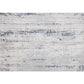 Multi Colored Abstract Printed Rug Cotton Blend Casual Area Carpet Non-Slip Backing Pet Friendly Rug for Living Room Gray-Blue 6'7" x 9'6" Clearhalo 'Area Rug' 'Rug' 2309251