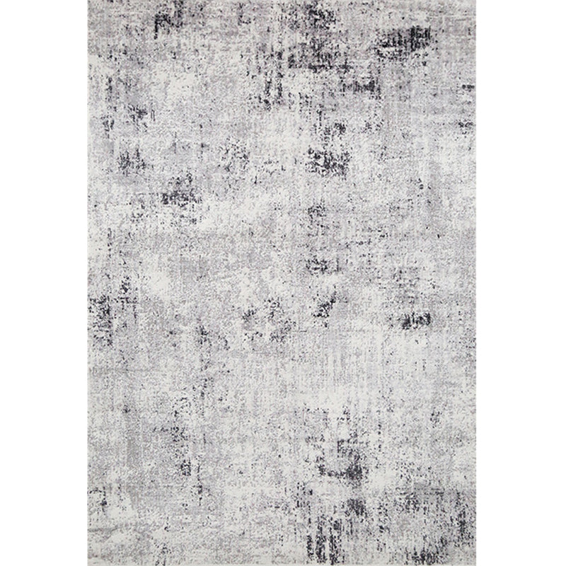 Industrial Living Room Rug Multi Colored Abstract Print Indoor Rug Polyster Non-Slip Backing Easy Care Carpet Silver Gray Clearhalo 'Area Rug' 'Rug' 2309273