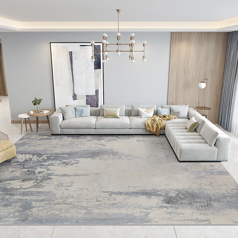 Casual Living Room Rug Multi Colored Abstract Pattern Indoor Rug Polypropylene Easy Care Washable Carpet Grey Clearhalo 'Area Rug' 'Rug' 2309306