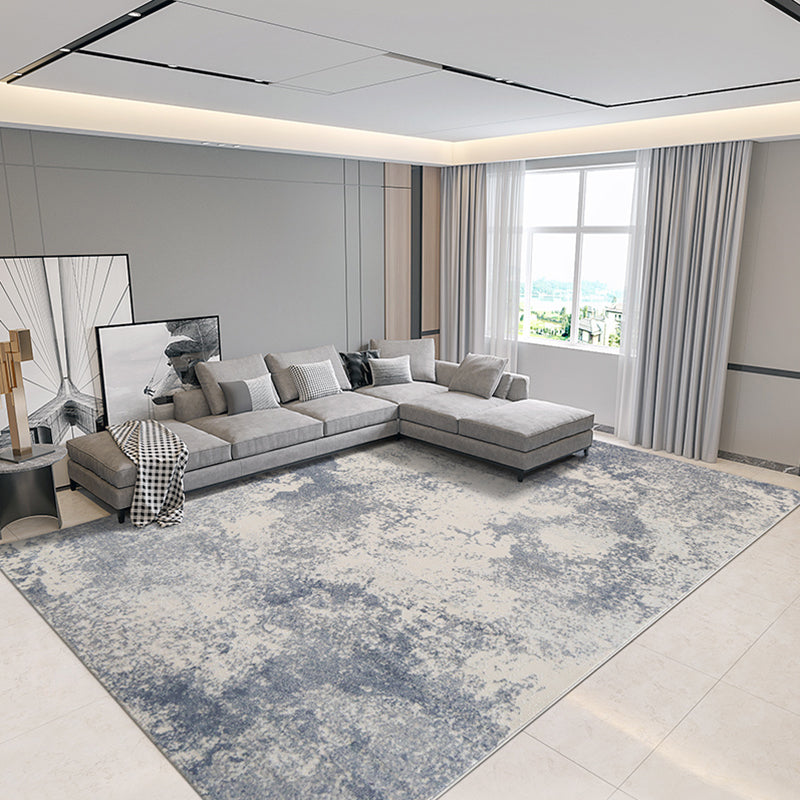 Casual Living Room Rug Multi Colored Abstract Pattern Indoor Rug Polypropylene Easy Care Washable Carpet Gray Blue Clearhalo 'Area Rug' 'Rug' 2309307