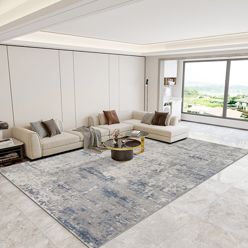 Casual Living Room Rug Multi Colored Abstract Pattern Indoor Rug Polypropylene Easy Care Washable Carpet Gray-Yellow 5'3" x 7'7" Clearhalo 'Area Rug' 'Rug' 2309308