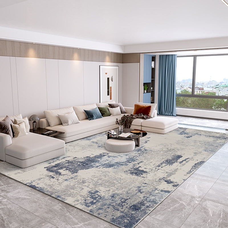 Casual Living Room Rug Multi Colored Abstract Pattern Indoor Rug Polypropylene Easy Care Washable Carpet Black Gray-White Clearhalo 'Area Rug' 'Rug' 2309319