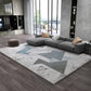 Multi Colored Comfort Rug Cotton Blend Abstract Print Indoor Rug Anti-Slip Backing Stain-Resistant Area Carpet for Parlor Light Gray-White Clearhalo 'Area Rug' 'Rug' 2309369