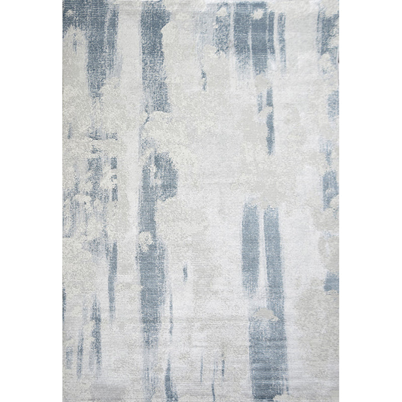 Calming Decoration Rug Multi Colored Abstract Pattern Indoor Rug Polyster Anti-Slip Backing Pet Friendly Area Carpet Sky Blue Clearhalo 'Area Rug' 'Rug' 2309373