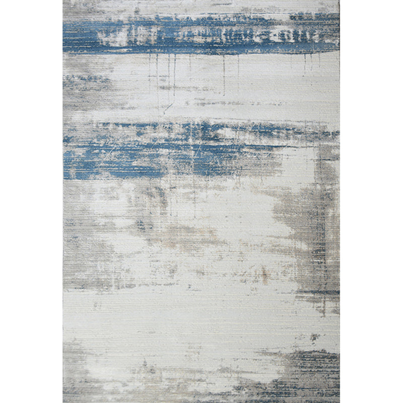 Calming Decoration Rug Multi Colored Abstract Pattern Indoor Rug Polyster Anti-Slip Backing Pet Friendly Area Carpet Blue Clearhalo 'Area Rug' 'Rug' 2309382