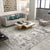 Trendy Living Room Rug Multi Colored Abstract Print Area Carpet Cotton Blend Non-Slip Backing Easy Care Rug Silver Gray Clearhalo 'Area Rug' 'Rug' 2309397