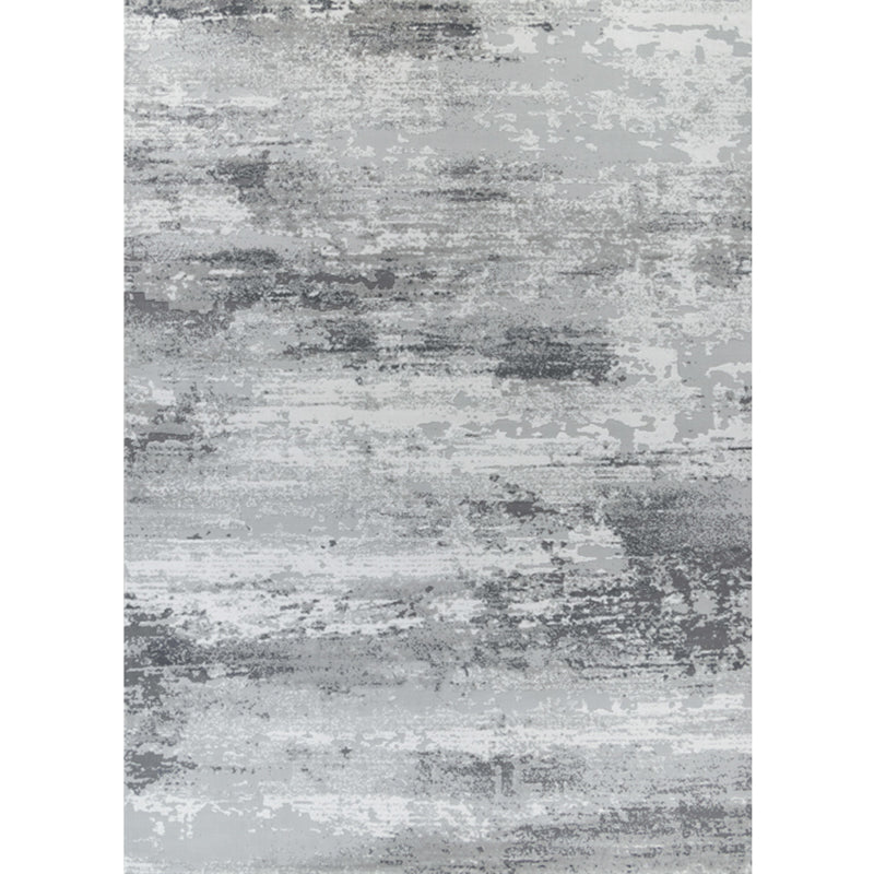 Novelty Living Room Rug Multi Color Abstract Printed Indoor Rug Cotton Blend Non-Slip Stain-Resistant Carpet White-Gray Clearhalo 'Area Rug' 'Rug' 2309411