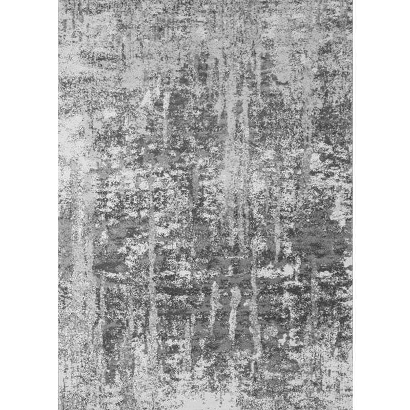 Novelty Living Room Rug Multi Color Abstract Printed Indoor Rug Cotton Blend Non-Slip Stain-Resistant Carpet Dark Gray-White Clearhalo 'Area Rug' 'Rug' 2309413