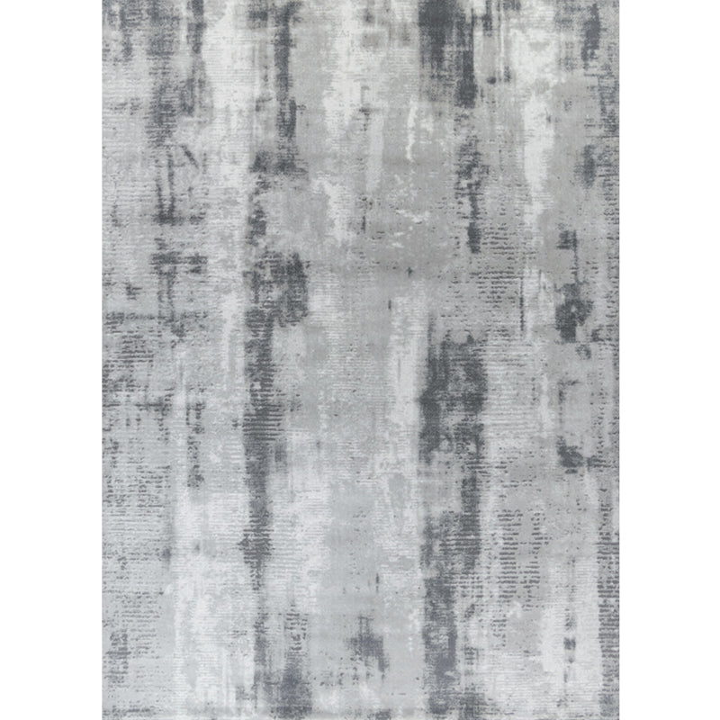 Novelty Living Room Rug Multi Color Abstract Printed Indoor Rug Cotton Blend Non-Slip Stain-Resistant Carpet Dark Heather Gray-Black Clearhalo 'Area Rug' 'Rug' 2309414