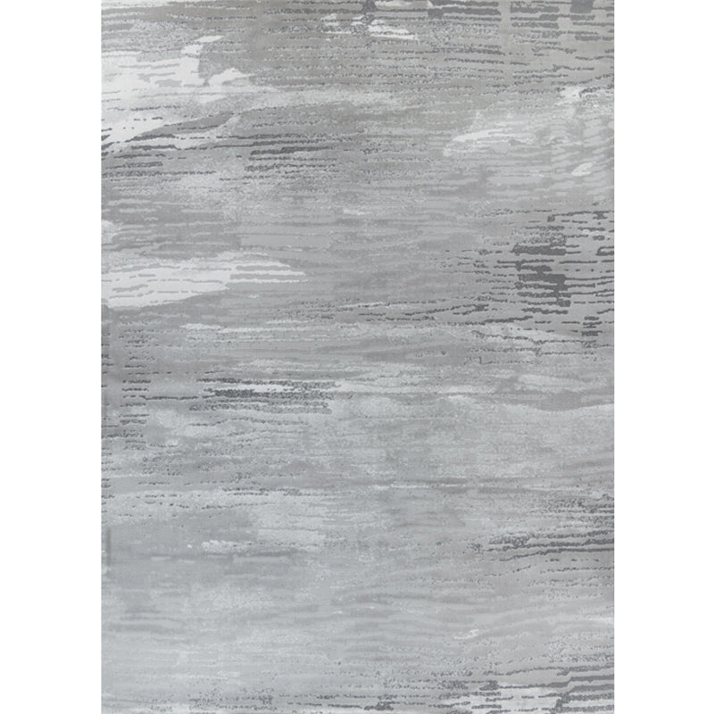 Novelty Living Room Rug Multi Color Abstract Printed Indoor Rug Cotton Blend Non-Slip Stain-Resistant Carpet Dark Heather Gray-White Clearhalo 'Area Rug' 'Rug' 2309415