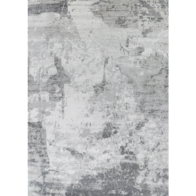 Novelty Living Room Rug Multi Color Abstract Printed Indoor Rug Cotton Blend Non-Slip Stain-Resistant Carpet Light Gray Clearhalo 'Area Rug' 'Rug' 2309420