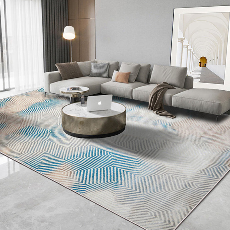 Formal Decoration Rug Multi Colored Abstract Printed Indoor Rug Polyster Non-Slip Backing Pet Friendly Carpet Clearhalo 'Area Rug' 'Rug' 2309421
