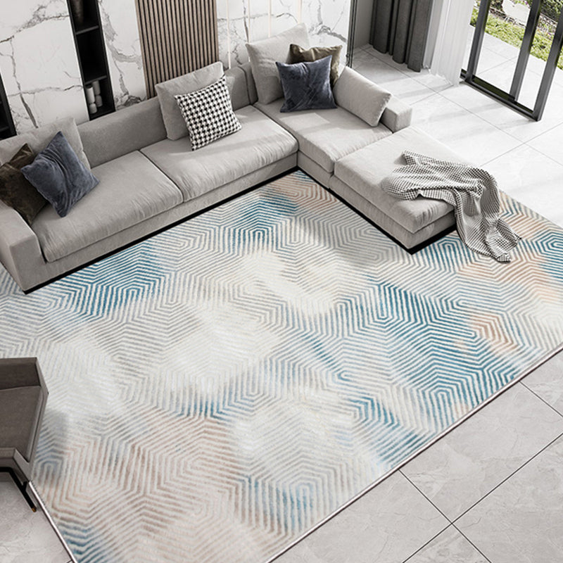 Formal Decoration Rug Multi Colored Abstract Printed Indoor Rug Polyster Non-Slip Backing Pet Friendly Carpet Clearhalo 'Area Rug' 'Rug' 2309426