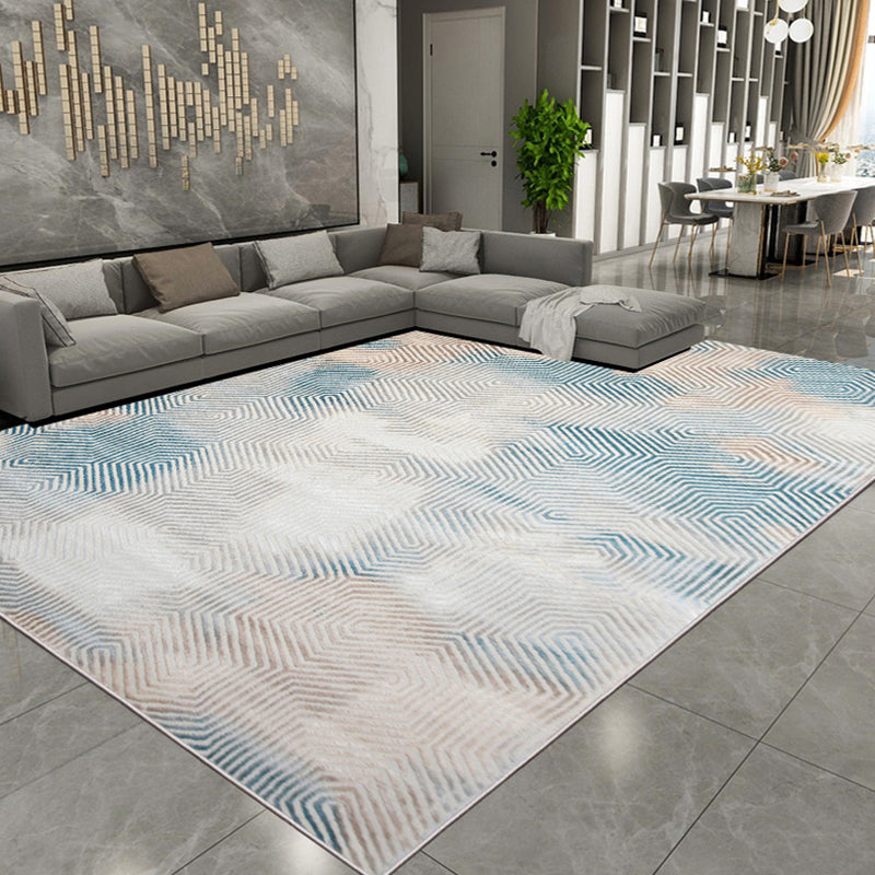 Formal Decoration Rug Multi Colored Abstract Printed Indoor Rug Polyster Non-Slip Backing Pet Friendly Carpet Clearhalo 'Area Rug' 'Rug' 2309428