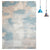 Formal Decoration Rug Multi Colored Abstract Printed Indoor Rug Polyster Non-Slip Backing Pet Friendly Carpet Light Blue-White Clearhalo 'Area Rug' 'Rug' 2309431