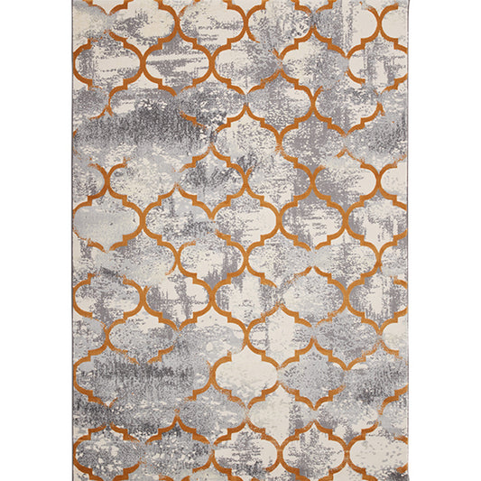 Multi Colored Industrial Rug Cotton Blend Abstract Print Indoor Rug Non-Slip Backing Pet Friendly Carpet for Living Room Clearhalo 'Area Rug' 'Rug' 2309455