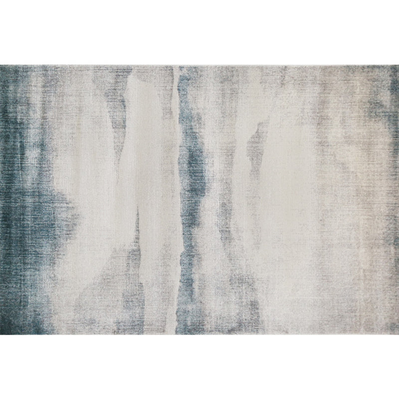 Formal Living Room Rug Multi Colored Abstract Printed Area Carpet Polyster Easy Care Pet Friendly Indoor Rug Light Blue-White Clearhalo 'Area Rug' 'Rug' 2309466