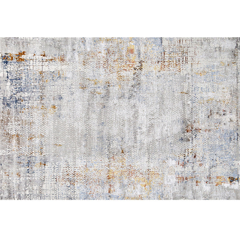 Simple Abstract Rug Multi Color Nordic Indoor Rug Polyster Anti-Slip Backing Pet Friendly Easy Care Carpet for Parlor Yellow-Gray Clearhalo 'Area Rug' 'Rug' 2309502
